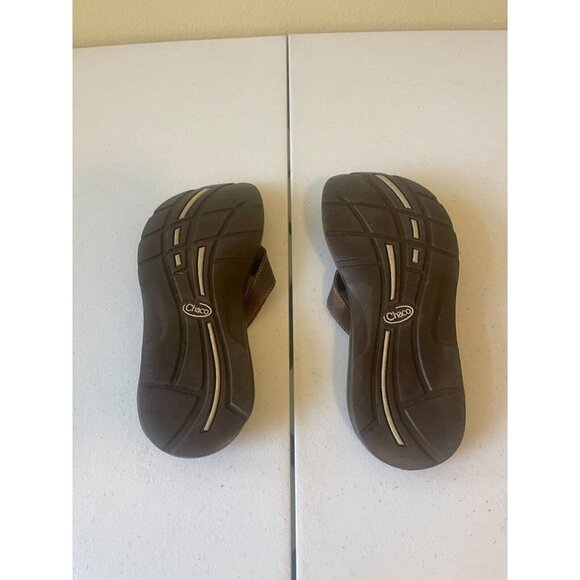 Chaco Sz 6 M Brown Flip Flop Leather Women Sandals - Picture 7 of 15